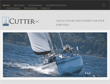 Tablet Screenshot of cutterfinancial.com
